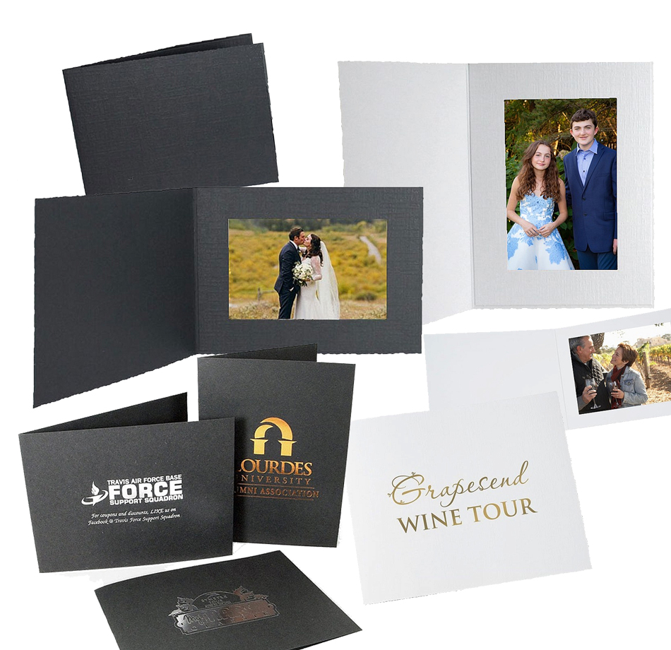 Paper photo folders for events and studios